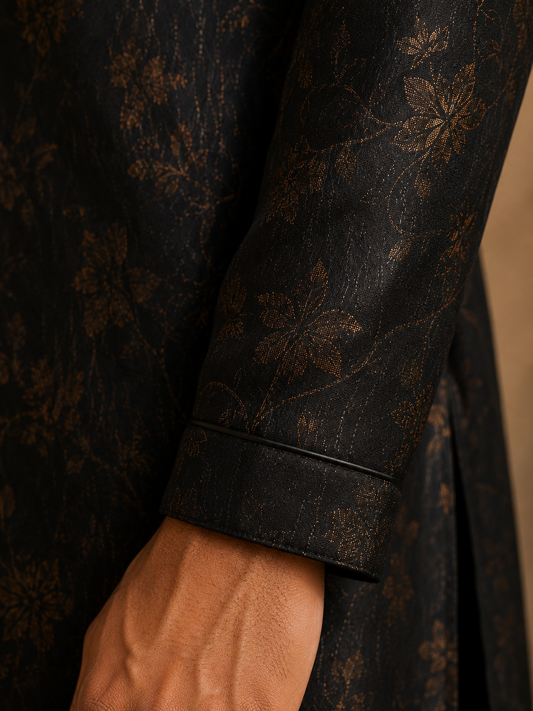 The Dark Bloom — cuff detail